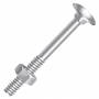PARAFUSO FRANCES C/PORCA SEXTAVADA 1/4x3