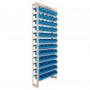 KIT ESTANTE GAVETEIRO ORGNIZADOR 28/7 (54500) BEGE LISO AZUL     PRESTO