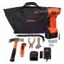 KIT PARAFUSADEIRA/FURADEIRA 12V C/ BOLSA 15 PÇ CD121KA-BR     BLACK DECKER