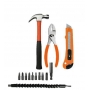 KIT PARAFUSADEIRA/FURADEIRA 12V C/ BOLSA 15 PÇ CD121KA-BR     BLACK DECKER