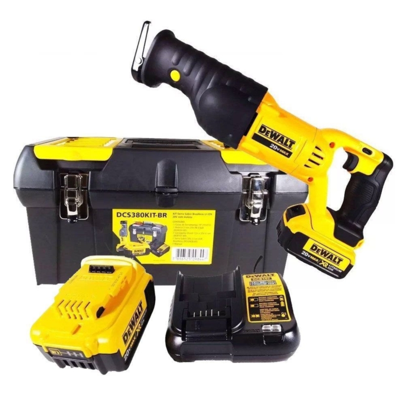 KIT SERRA SABRE 20V MAXLI ION BIVOLT+MALET DCS380KIT-BR     DEWALT