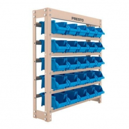 KIT ESTANTE GAVETEIRO ORGNIZADOR 25/3 (58388) BEGE LISO AZUL      PRESTO