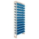 KIT ESTANTE GAVETEIRO ORGNIZADOR 28/7 (54500) BEGE LISO AZUL     PRESTO