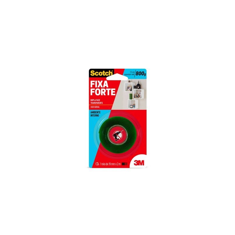 FITA DUPLA FACE FIXA FORTE 12 X 2 HB004419873     3M