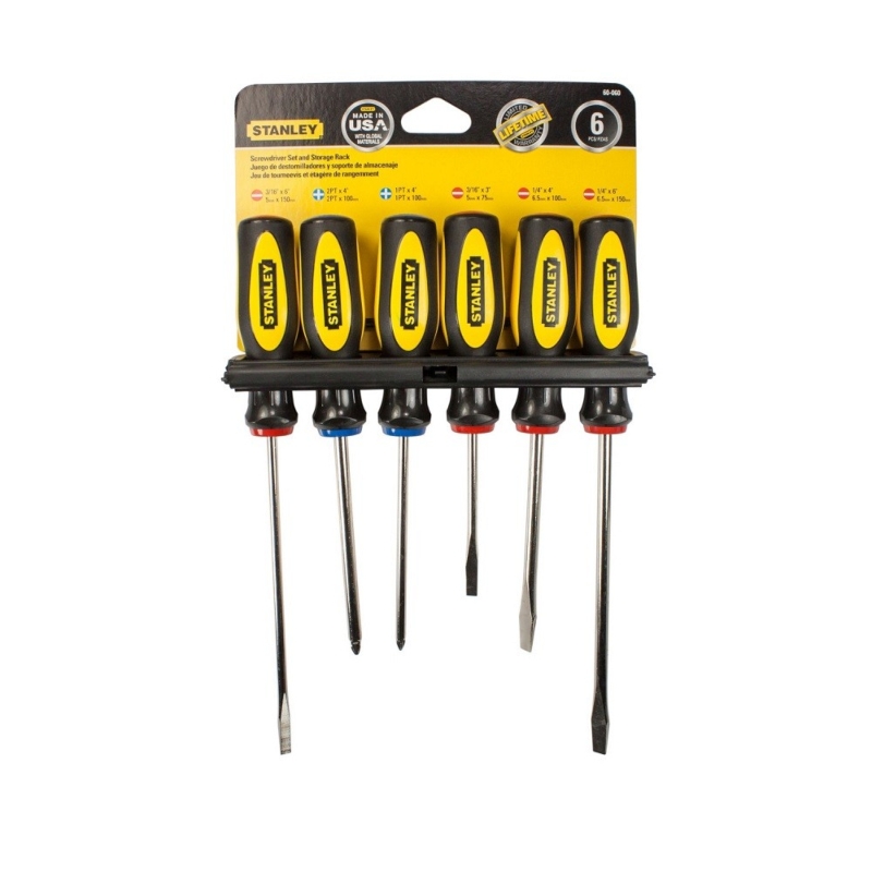 JG CHAVE DE FENDA C/  6pc 60060 F (FL)    STANLEY