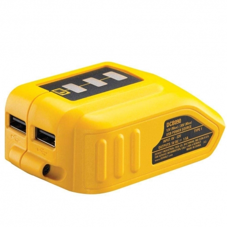 ADAPTADOR USB P/ BATERIA DCB090-B3 LI ION 12/20V MAX - DEWALT