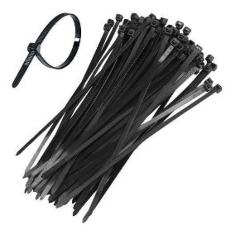 ABRACADEIRA NYLON C/10cm PRETA C/100 2815100101     VONDER