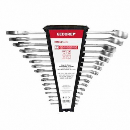 JG CHAVE COMBINADA 1/4-1.1/4 16PCS R09115016 3301043     GEDORE