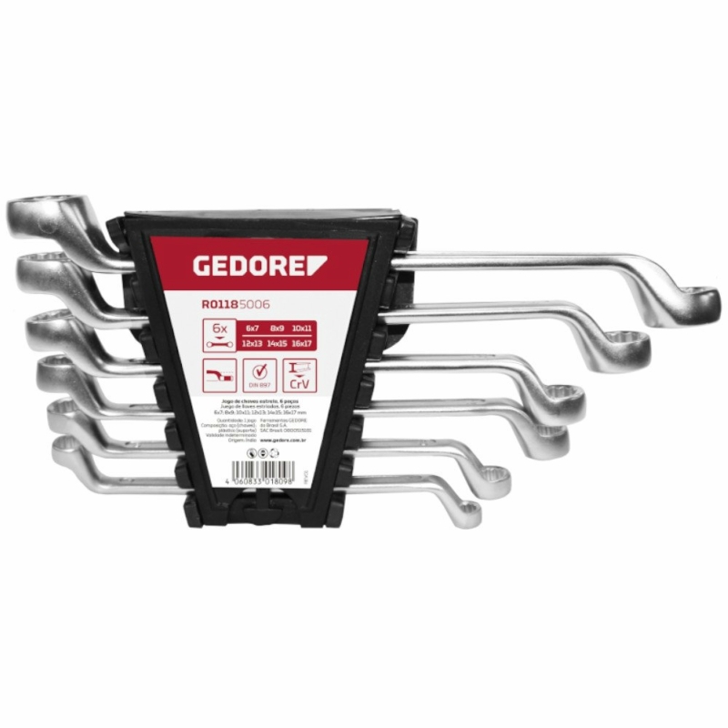 JG CHAVE ESTRELA 6-17mm 6PCS R01185006 3301809     GEDORE