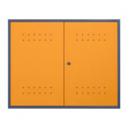 ARMARIO MODULAR AEREO (79597) COR CORPO -CINZA GRAFITE TEXTUR     PRESTO