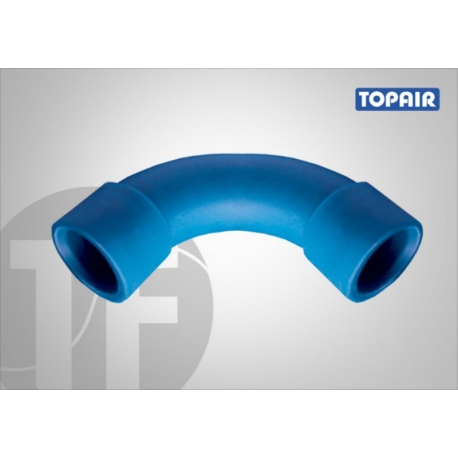 CURVA 90 25 PPR AZUL P/ AR COMPRIMIDO  (AC) CR250A     TOPFUSION