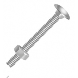 PARAFUSO FRANCES C/PORCA SEXTAVADA 1/4x1 CISER