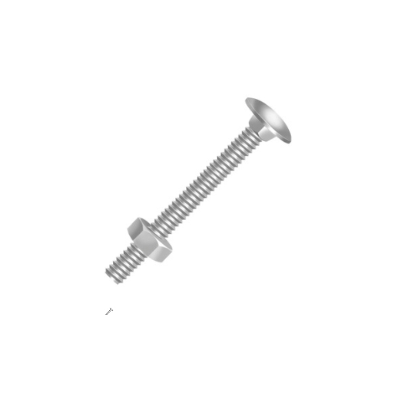 PARAFUSO FRANCES C/PORCA SEXTAVADA 1/4x1 CISER