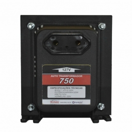 Auto transformador 750va 525w t. tripolar kitec