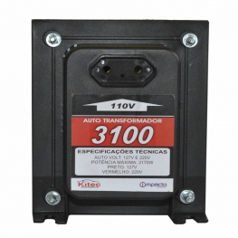Auto transformador tripolar 3100 vat c/fio kitec