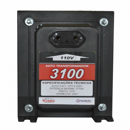 Auto transformador tripolar 3100 vat c/fio kitec