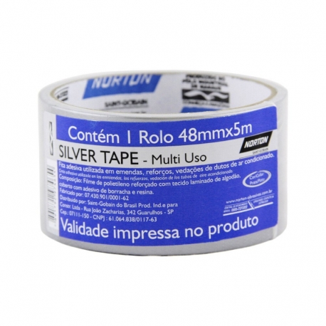 Fita silver tape prata 48x5 66623386814     norton