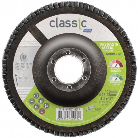 Flap disco classic r801 115x22,23 p80 69957316293 norton