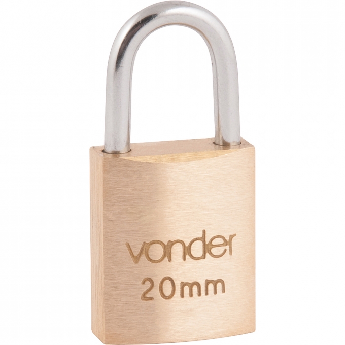 Cadeado De Latão 20mm Encartelado Vonder