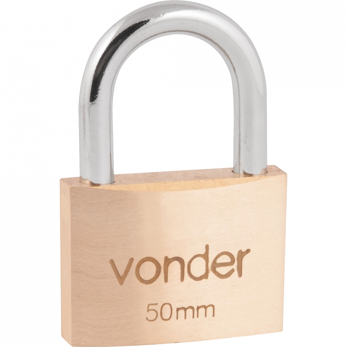 Cadeado de Latão 50mm Encartelado Vonder
