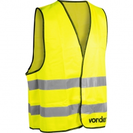 Colete refletivo tipo blusão, sem bolso, amarelo, CV 100 VONDER