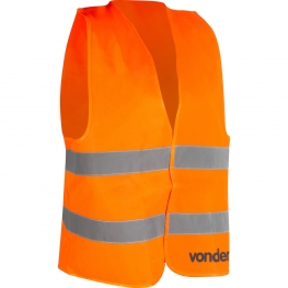 Colete refletivo tipo blusão, sem bolso, laranja, CV 101 VONDER
