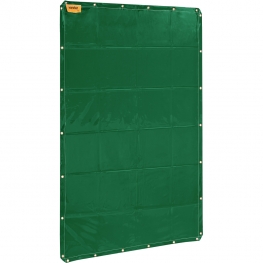 Cortina de proteção para solda, verde, 1,22 m x 1,78 m, VONDER