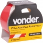 Fita adesiva refletiva, 50 mm x 3 m, vermelha e branca VONDER