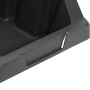 Gaveteiro plástico, modelo prático, nº 7, preto, VONDER