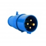 PLUGUE INDUSTRIAL AZUL 3P+T 32A 220V N4279    STECK