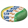 Cabo Flexivel 6 Verde 750V Flexsil Rolo 100 metros Sil