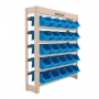 KIT ESTANTE GAVETEIRO ORGNIZADOR 25/3 (58388) BEGE LISO AZUL      PRESTO